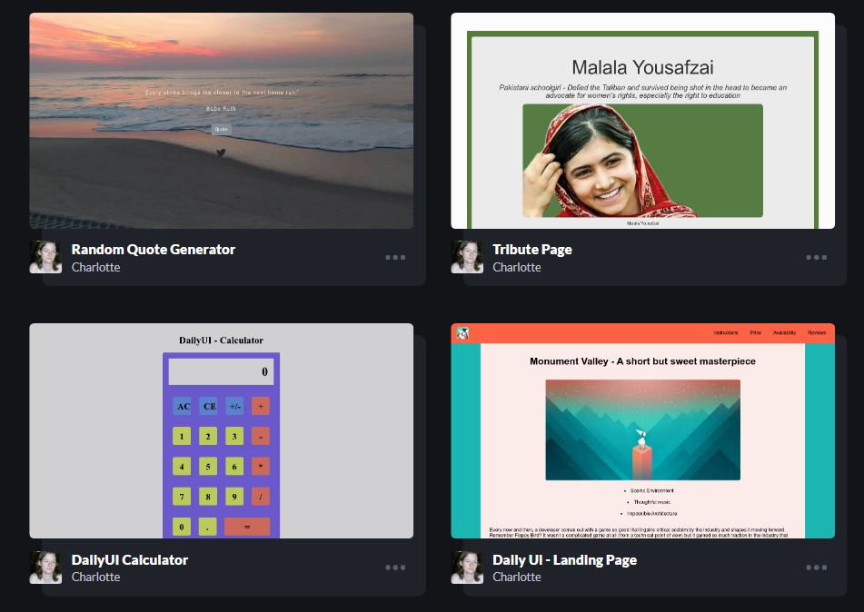 CSS Practice with codepen